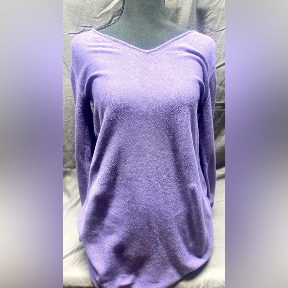 J. Jill Tunic Sweater Women's S Periwinkle Pullover Cott/Silk/Wool - Picture 1 of 5
